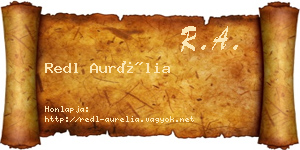 Redl Aurélia névjegykártya